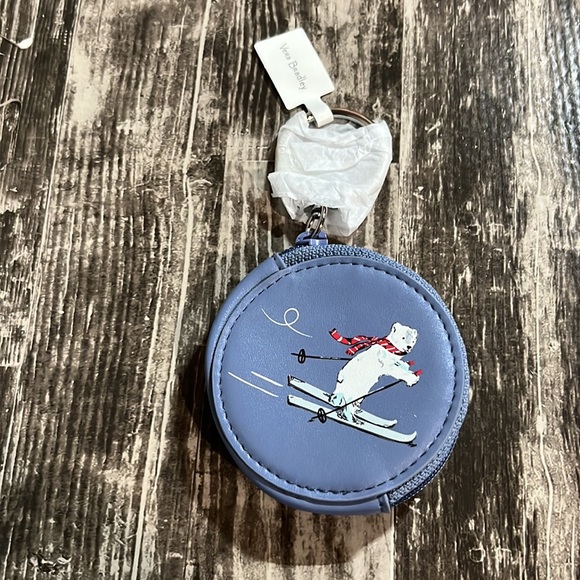 Vera Bradley Polar Bear Bag Charm/Key Chain NWT - Picture 2 of 5